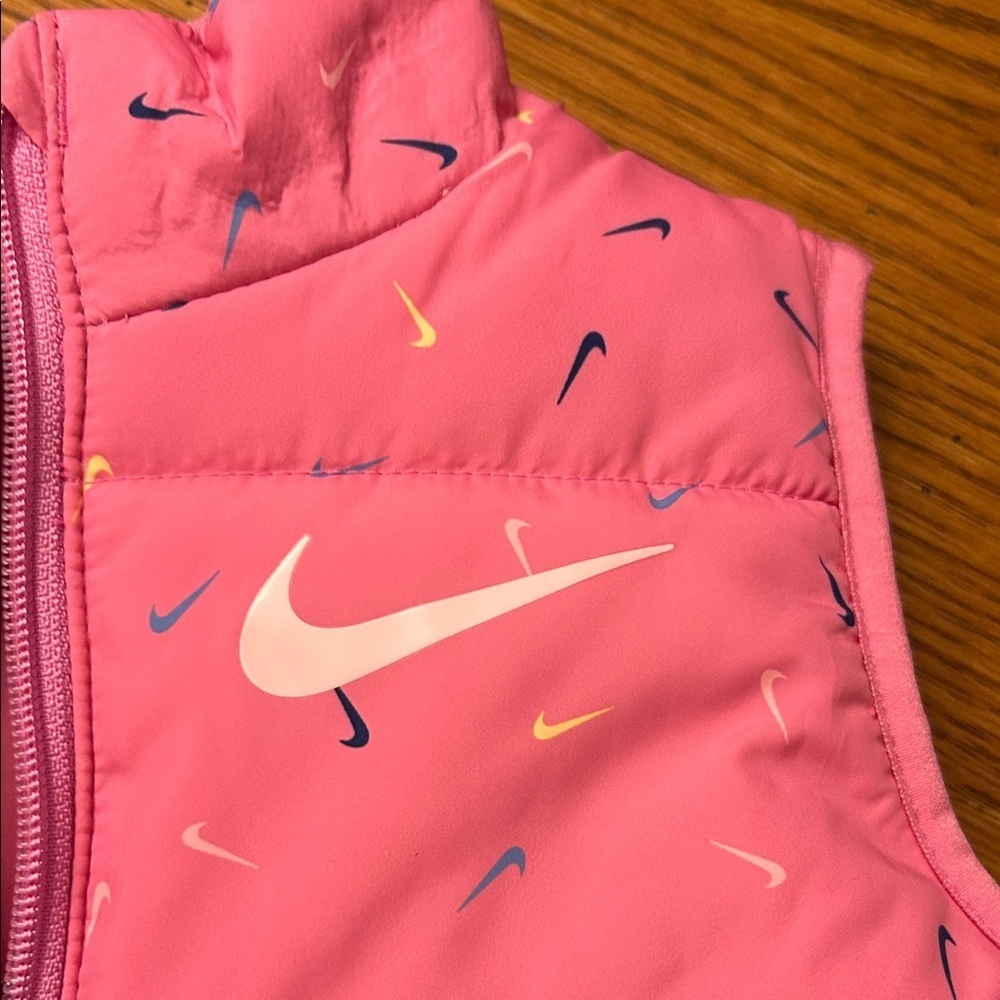 Nike Pink Vest with Multicolor Accents - Picture 3 of 6